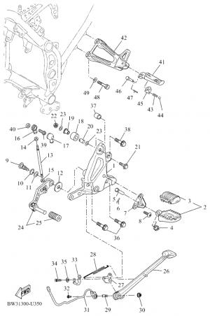 Seisontatuki ja jalkatapit