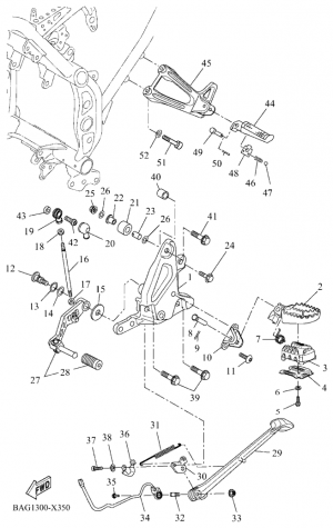 Seisontatuki ja jalkatapit