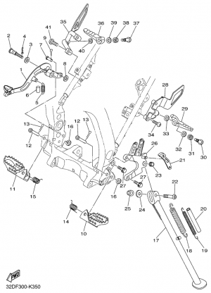 Seisontatuki ja jalkatapit