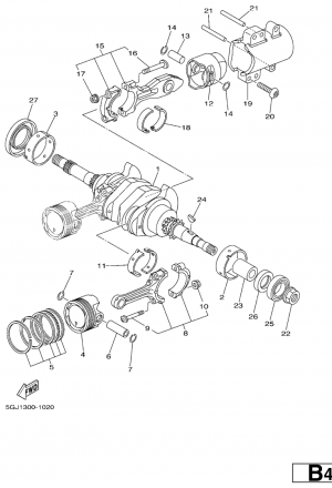 Kampiakseli ja mäntä
