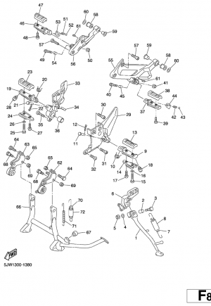 Seisontatuki ja jalkatapit