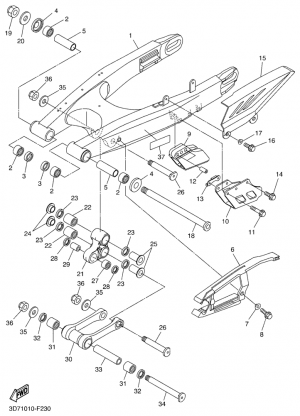 Rear arm