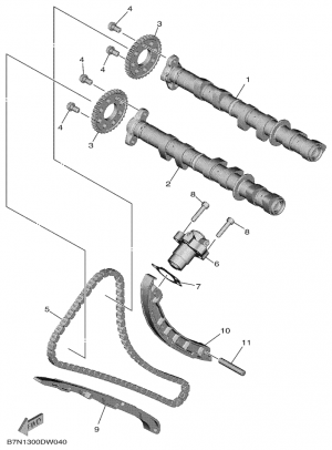 Nokka-akseli ja ketju