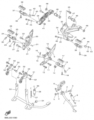 Seisontatuki ja jalkatapit