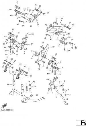 Seisontatuki ja jalkatapit