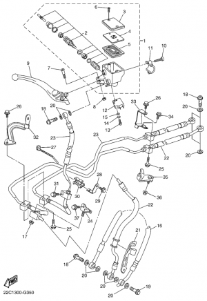 Etujarrun pääsylinteri