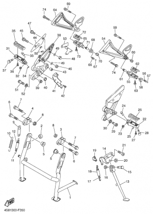 Seisontatuki ja jalkatapit