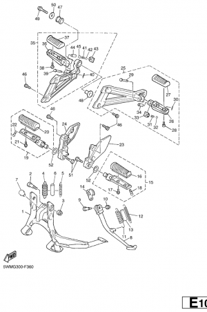 Seisontatuki ja jalkatapit