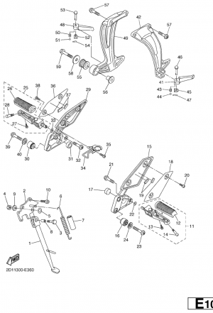 Seisontatuki ja jalkatapit