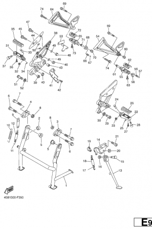 Seisontatuki ja jalkatapit