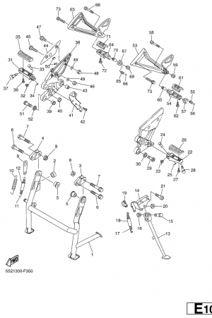Seisontatuki ja jalkatapit