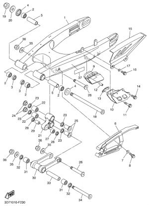 Rear arm
