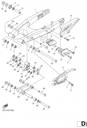Rear arm