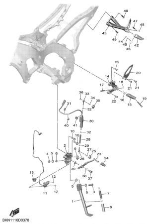 Seisontatuki ja jalkatapit