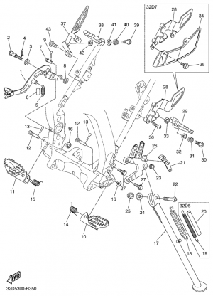 Seisontatuki ja jalkatapit