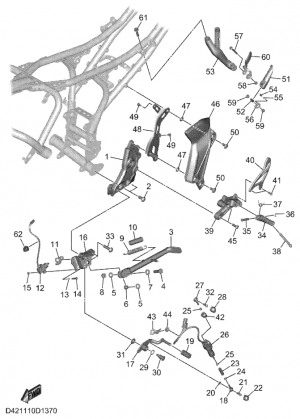 Seisontatuki ja jalkatapit