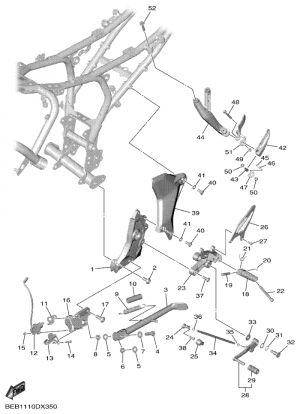 Seisontatuki ja jalkatapit