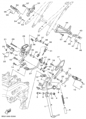 Seisontatuki ja jalkatapit
