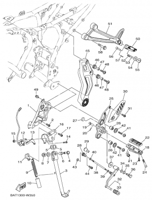 Seisontatuki ja jalkatapit