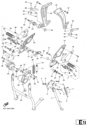 Seisontatuki ja jalkatapit