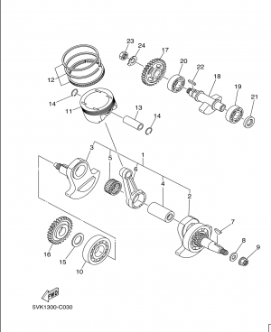 Kampiakseli ja mäntä