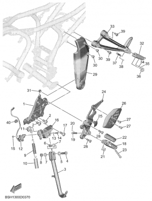 Seisontatuki ja jalkatapit