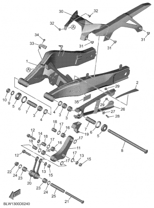 Rear arm