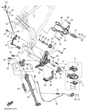Seisontatuki ja jalkatapit