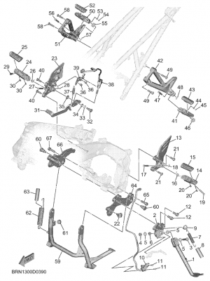 Seisontatuki ja jalkatapit