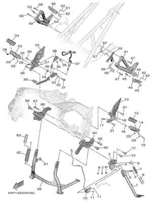 Seisontatuki ja jalkatapit