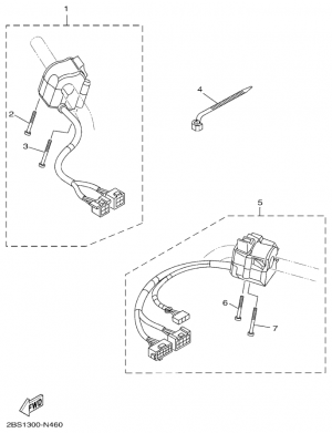 Ohjaustangon katkaisija ja vivut
