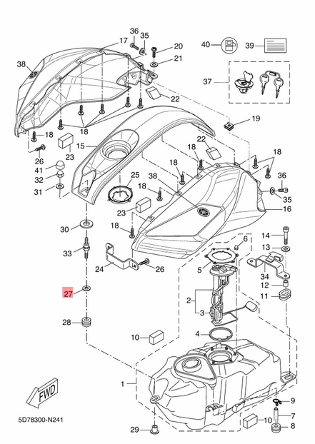 YZF 125 Mallit